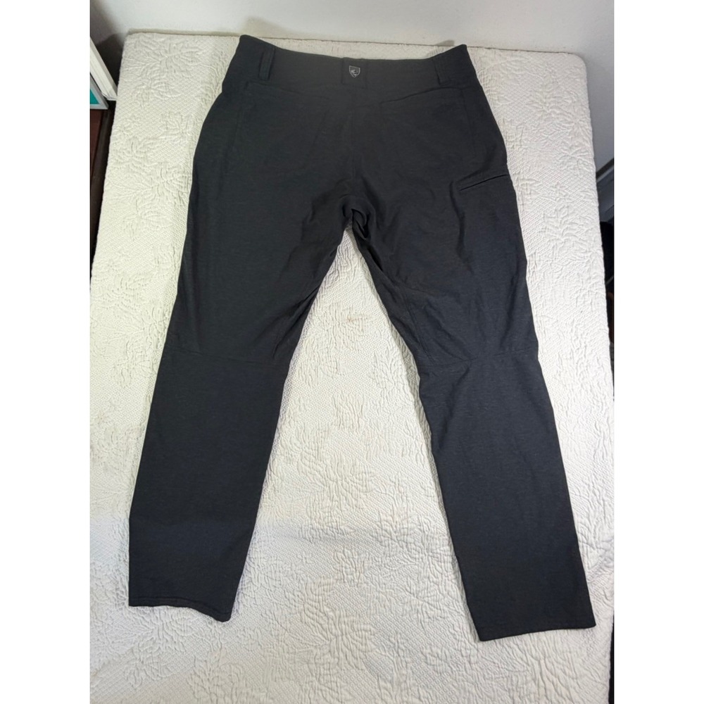 KÜHL Deceptr Pant Mens 32x30 Black Nylon Windbreaker Straight Leg Hiking Stretch